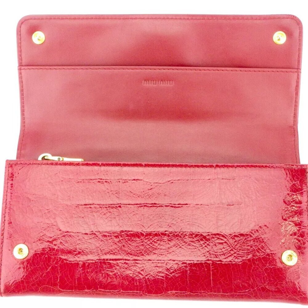 Miu Miu Length Leather Authentic Used C3838 Press… - image 5